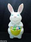 22 inch lighted easter bunny with basket and eggs blow