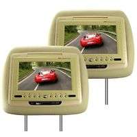 LCD Car Headrest DVD Player + FM Transmitter   Pair  