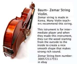 Baum zemar Violin for Intermediate Players  