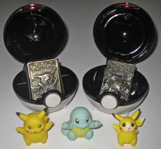 Pokemon Gold Plated Cards & Plastic Figures  