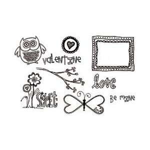  Unmounted Red Rubber Stamps 1.5x1 To 3.25x2.5 Be Owl 