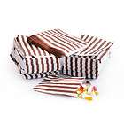 Candy Stripe Paper Bag, Grey and White, 1000PK  