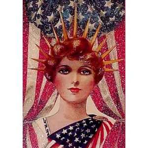   4th of July Vintage Patriotic Postcard Art