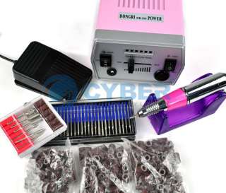 Pro Electric Nail Art Drill File Improved Overheat + Vibration 