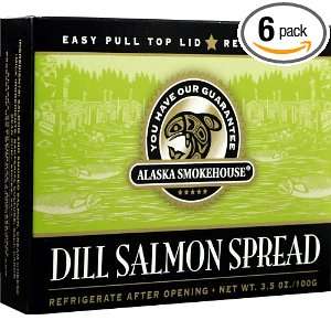 Alaska Smokehouse Dill Salmon Spread Totem Design, 3.5 Ounce Boxes 