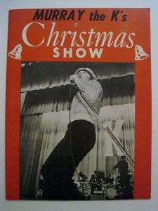 MURRAY THE K DEC 1966 CHRISTMAS SHOW CONCERT PROGRAM  
