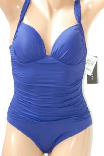 La Blanca Womens Fresh Look Push UP One piece Amethyst swimsuit 
