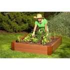 Frame It All VAL SQR2 Raised Garden with 1 Inch Profile Composite Wood 