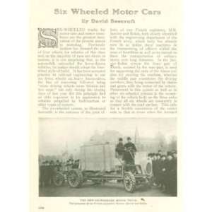   1907 Six Wheeled Motor Cars French Men Janvier Robin 