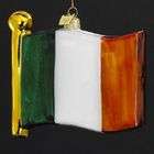 Kurt Adler Luck of the Irish Noble Gems Glass Tricolor Flag of Ireland 