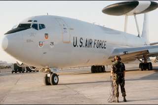 552d AWACS Prepares for Take Off from Tinker AFB, OK