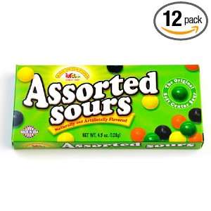 Judson Atkinson Assorted Sours, 4.5 Ounce Boxes (Pack of 12)  