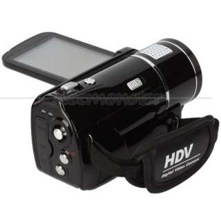 LTPS LCD 8X HD Digital Video Camera Black  