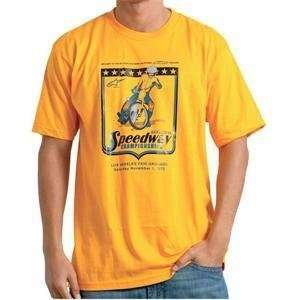  Alpinestars Speedway T Shirt, Gold, Size Lg 