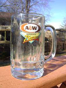 Collectible Glass A & W Restaurants 75 yrs Rootbeer Mug~  