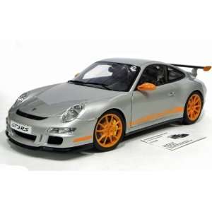 Porsche 911 997 GT3 RS Silver 112 Autoart  Toys & Games  
