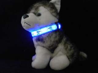 LED Pet Dog cat Safety Collar Flashing Light Pluto cartoon style Size 