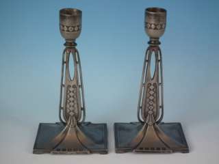 Pair WMF Art Nouveau candlesticks  