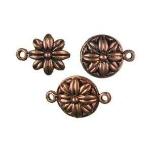 Cousin Beyond Beautiful Magnetic Clasp Findings 15mm Flower Antique 
