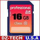 New 16GB Class 10 SD HC (SDHC) High Speed Professional Flash Memory 