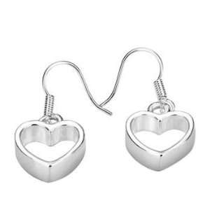  925 Silver Fashion Trendy Cute Heart Earrings Everything 