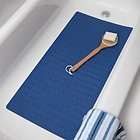 New Large Rubber Bath Tub Safety Mat, White and Blue