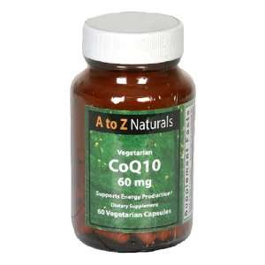  A to Z Naturals Vegetarian CoQ10, 60 mg, Vegetarian 