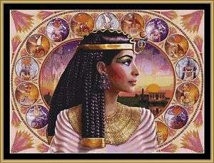 Cross Stitch Chart ~ CLEOPATRA ( Egyptian Queen )  