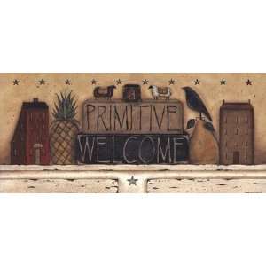  Primitive Welcome by Donna Atkins 34x16