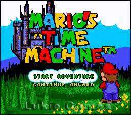 MARIOS TIME MACHINE   SNES Super Nintendo Game 050047113881  