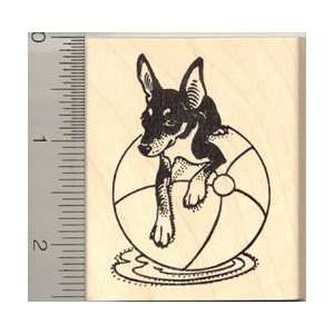  Toy Fox Terrier Dog Rubber Stamp   Wood Mounted Arts 