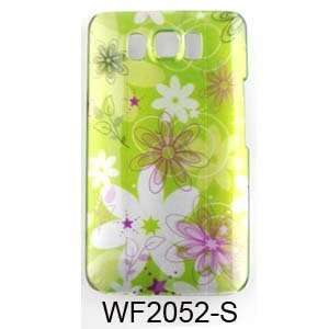  HTC HD2 Transparent Design, Flowers on Green Hard Case 