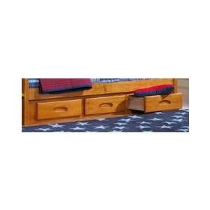   Three Drawer Under Bed Unit in Rich Honey Lacquer Furniture & Decor