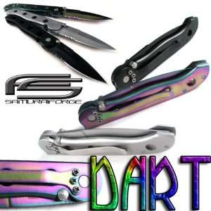 Dart Slim Razor Pocket Knife Folder Blade Titanium  Sports 