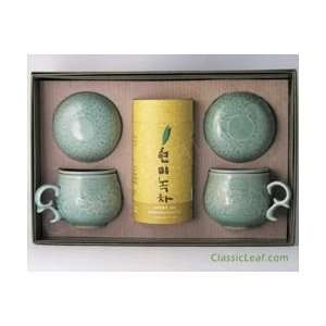   Celadon Infuser Mug w/ Brown Rice Green Tea