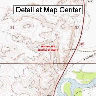  USGS Topographic Quadrangle Map   Names Hill, Wyoming 