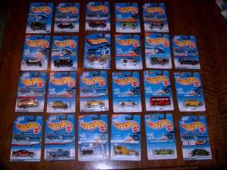 HOT WHEELS 23 CAR LOT ALL DIFFERENT CARS with EXCAVATOR  