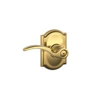  Schlage F40 605 Bright Brass Privacy St. Annes Style Lever 