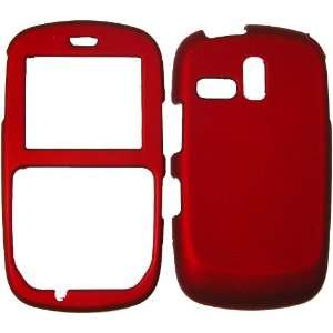 Samsung Freeform R350, 351, 355 Rubber Red Faceplate Cover Case Plus 