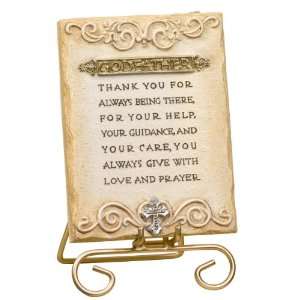   with Gold Metal Stand and Ribbon, 4 1/2 by 3 1/2 Inch
