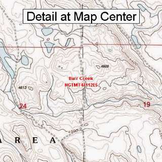  USGS Topographic Quadrangle Map   Barr Creek, Montana 