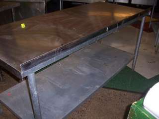 Stainless Steel Utility/Work Prep Table w/ 3 Backsplash  