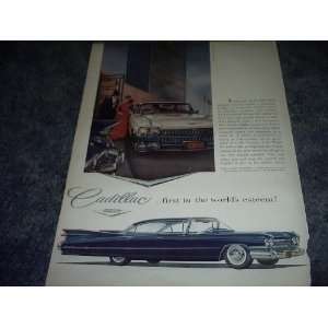  1959 Cadillac Ad 10 By 13 First in World Esteem 
