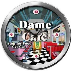  DAME 14 Inch Cafe Metal Clock Quartz Movement Kitchen 