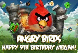 Angry Birds Edible Frosting sheet Image/Cake Topper  