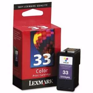  NEW LEXMARK 33 COLOR INK CTG FOR X5250/ (PRINT/OFFICE 