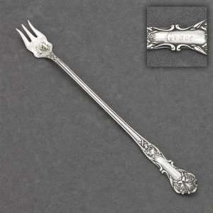   Silverplate Pickle Fork, Long Handle, Monogram Grace