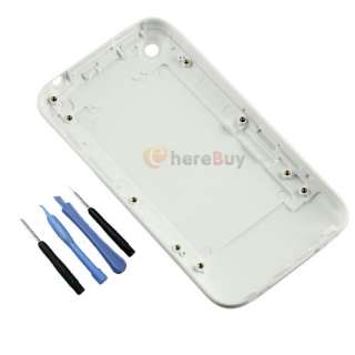 White Back Housing Case Cover for iPhone 3GS 16GB +Tool  