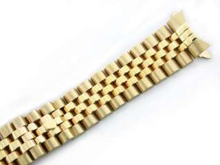 MENS 18KY ALL GOLD JUBILEE WATCH BAND FOR ROLEX 20MM  