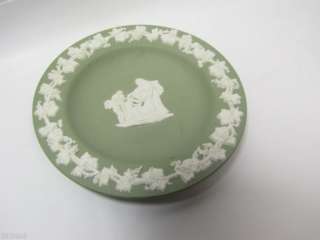 Vintage Wedgwood Jasperware Green Small Dish  